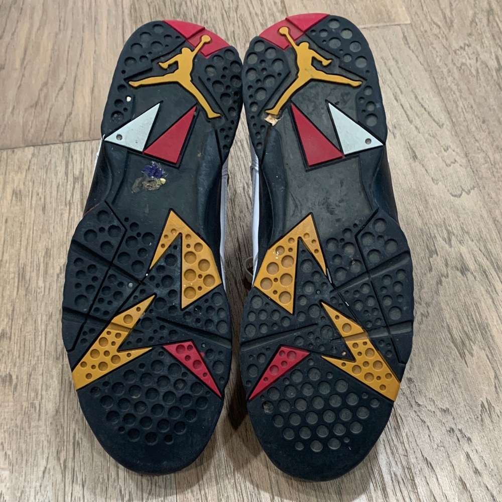Nike Air Jordan 7 Retro Cardinal White Black Red 2022 CU9307-106 Men's Size 11 - Picture 9 of 9